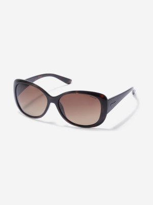 Солнцезащитные очки женские , Коричневый, размер Без размера Polaroid. Цвет: коричневый