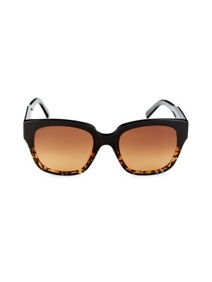 Прямоугольные солнцезащитные очки 65MM Tod'S, черный Tod's