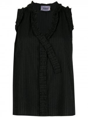 Блузка с вырезом Dondup. Цвет: черный