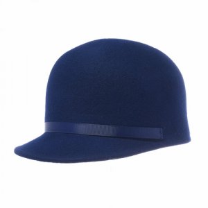 Шляпа фетровая , размер 56, синий Андерсен. Цвет: синий/темно-синий