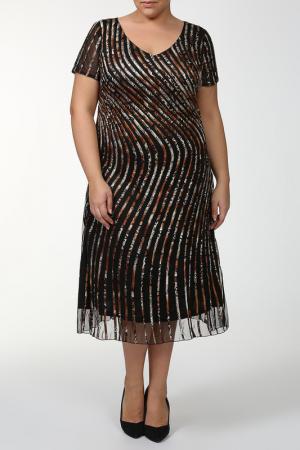 Платье Lia Mara. Цвет: коричневый