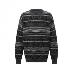 Шерстяной свитер Balenciaga. Цвет: серый