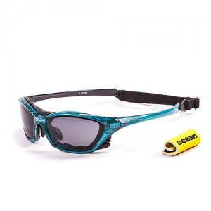 Солнцезащитные очки  Lake Garda Transparent Blue / Grey Polarized lenses, черный, голубой OCEAN. Цвет: черный