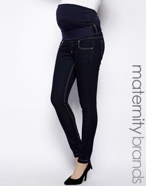 Суперэластичные джинсы скинни Isabella Oliver. Цвет: indigo - индиго