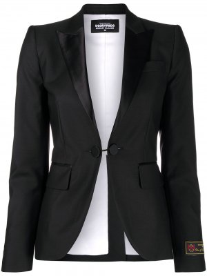 Однобортный пиджак Dsquared2. Цвет: черный