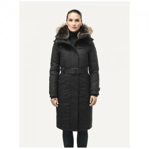 Пуховое пальто She-ra black, M низкие температуры Nobis. Цвет: черный