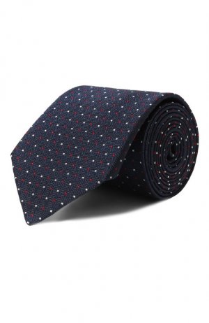 Шелковый галстук Emporio Armani. Цвет: синий