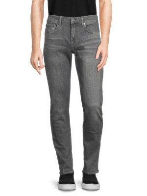 Узкие зауженные джинсы со средней посадкой , цвет Pristine Grey 7 For All Mankind