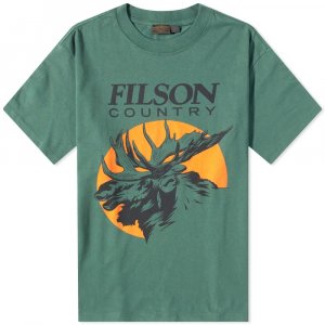 Футболка Pioneer Moose, зеленый Filson