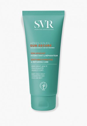 Крем для тела SVR Sun Secure Soothing hydrating & repairing care, 200 мл. Цвет: прозрачный