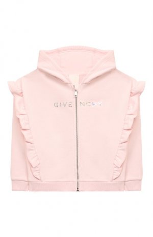 Хлопковая толстовка Givenchy. Цвет: розовый