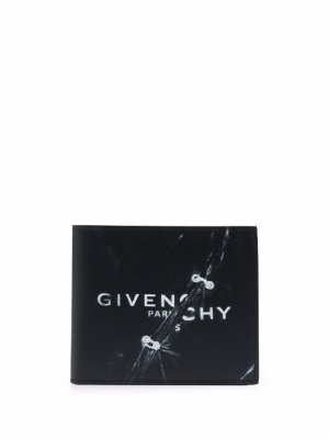 Кошелек с эффектом тромплей Givenchy. Цвет: черный