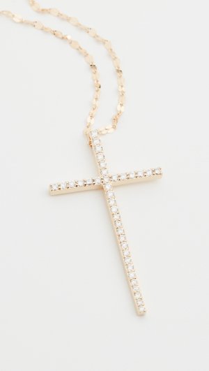 14k Flawless Cross Pendant Necklace LANA JEWELRY