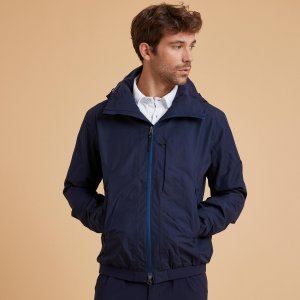 Водонепроницаемая куртка-анорак для верховой езды Decathlon , синий Fouganza