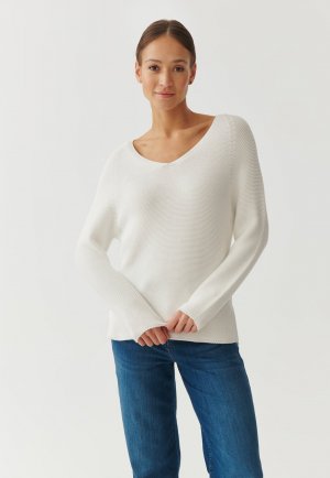 Вязаный свитер BORI TATUUM, цвет off white Tatuum