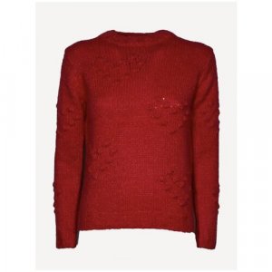 Пуловер , длинный рукав, размер 158/164, красный Only. Цвет: красный
