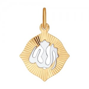 Подвеска мусульманская из золота с алмазной гранью SOKOLOV