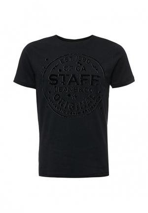 Футболка Staff Jeans & Co.. Цвет: черный