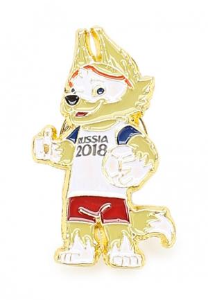 Значок 2018 FIFA World Cup Russia™ Zabivaka. Цвет: разноцветный