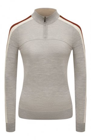 Шерстяной пуловер Loro Piana. Цвет: серый