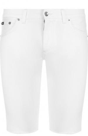 Джинсовые шорты с карманами Dolce & Gabbana. Цвет: белый