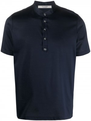 Рубашка поло без воротника D4.0. Цвет: синий