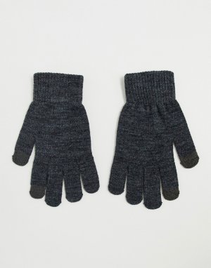 Серые перчатки для сенсорных экранов -Серый Pieces