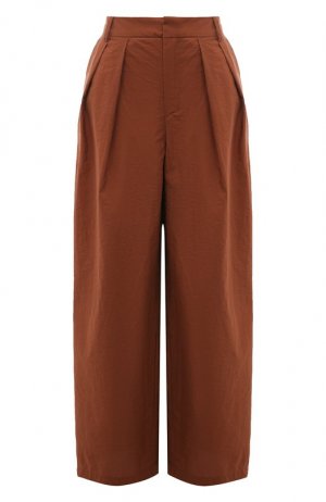 Хлопковые брюки crem38. Цвет: коричневый