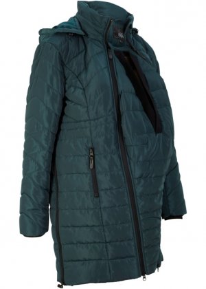 Длинная стеганая куртка для новорожденных/длинная беременных , зеленый Bpc Bonprix Collection