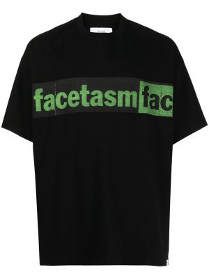 Футболка с логотипом Facetasm. Цвет: черный
