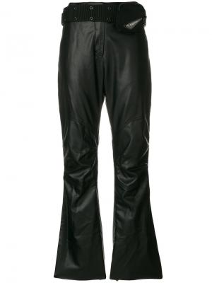 Укороченные брюки с поясом в стиле милитари Hyein Seo. Цвет: чёрный