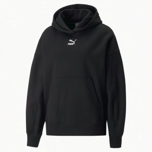 Женская худи Classics Oversized Hoodie FL PUMA. Цвет: черный