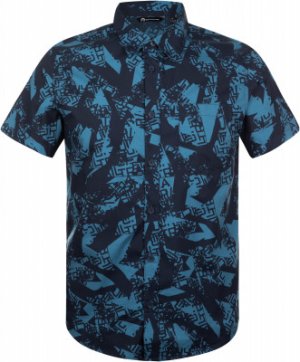 Рубашка с коротким рукавом мужская, размер 52 Outventure. Цвет: синий