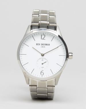 Наручные часы с браслетом Spitalfields Professional WM003W Ben Sherman. Цвет: серебряный