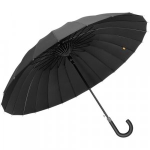 Зонт-трость , черный Frei Regen. Цвет: черный