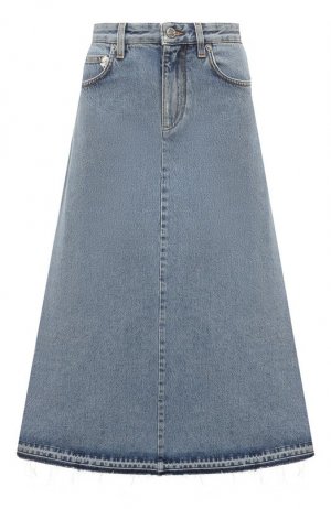 Джинсовая юбка Roberto Cavalli. Цвет: синий