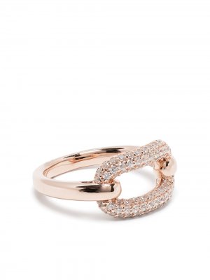 Серебряное кольцо Valentine APM Monaco. Цвет: золотистый