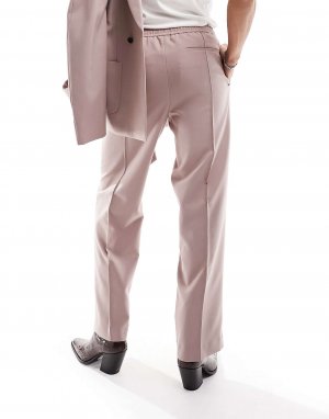 Розовые широкие костюмные брюки Asos. Цвет: розовый