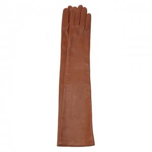 Кожаные перчатки Dries Van Noten. Цвет: коричневый