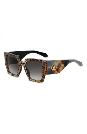 Солнцезащитные очки Roberto Cavalli. Цвет: леопардовый