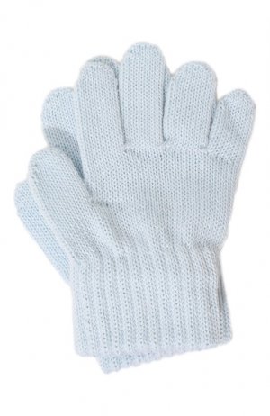 Шерстяные перчатки Catya. Цвет: голубой