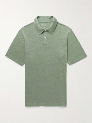 Льняная рубашка поло, зеленый Hartford