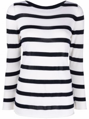 Striped long-sleeve top Liska. Цвет: белый