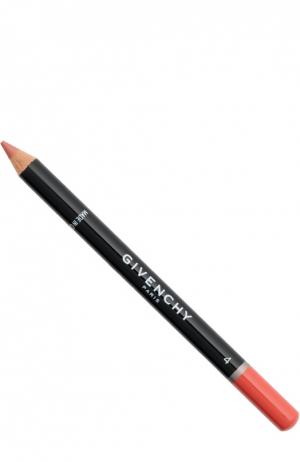 Карандаш для губ с точилкой Lip Liner, тон 04 Апельсин Givenchy. Цвет: бесцветный