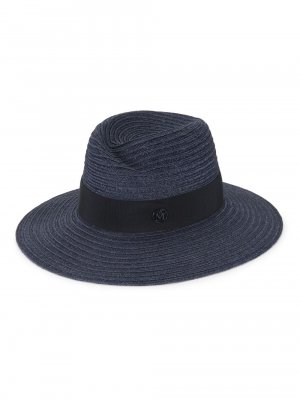 Соломенная шляпа-федора Virginie , нави Maison Michel