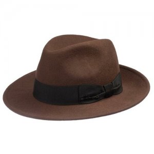 Шляпа , размер 57, коричневый Herman. Цвет: коричневый