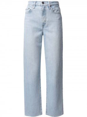 Укороченные джинсы Evelyn с завышенной талией Nobody Denim. Цвет: синий
