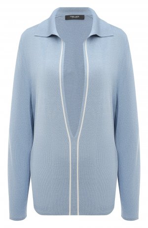 Пуловер из шелка и вискозы Freeage. Цвет: голубой