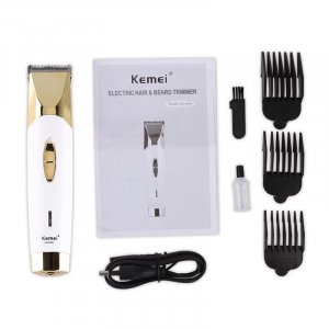 Триммер для стрижки волос 3 насадки KM-604B Kemei