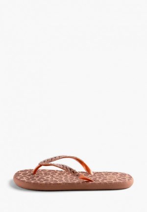 Сланцы Evars SAFARI Cheetah Strass. Цвет: бежевый